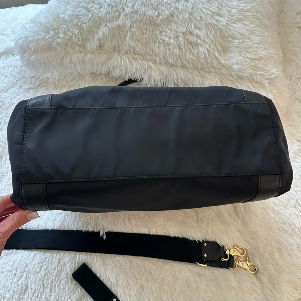 Rebecca Minkoff Knocked Up Diaper Bag Black Nylon Leather Baby Bag NWOT